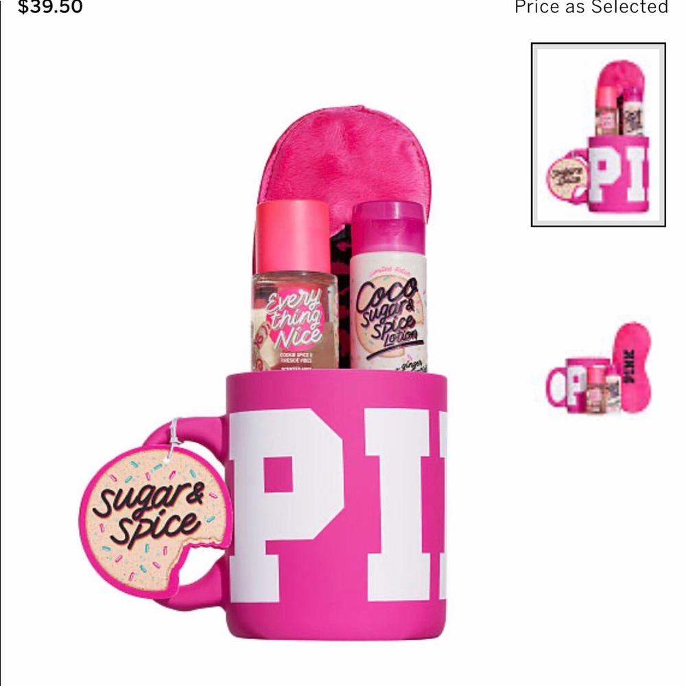 PINK Coco Sugar & Spice Cozy Gift Mug Set - Picture 1 of 2